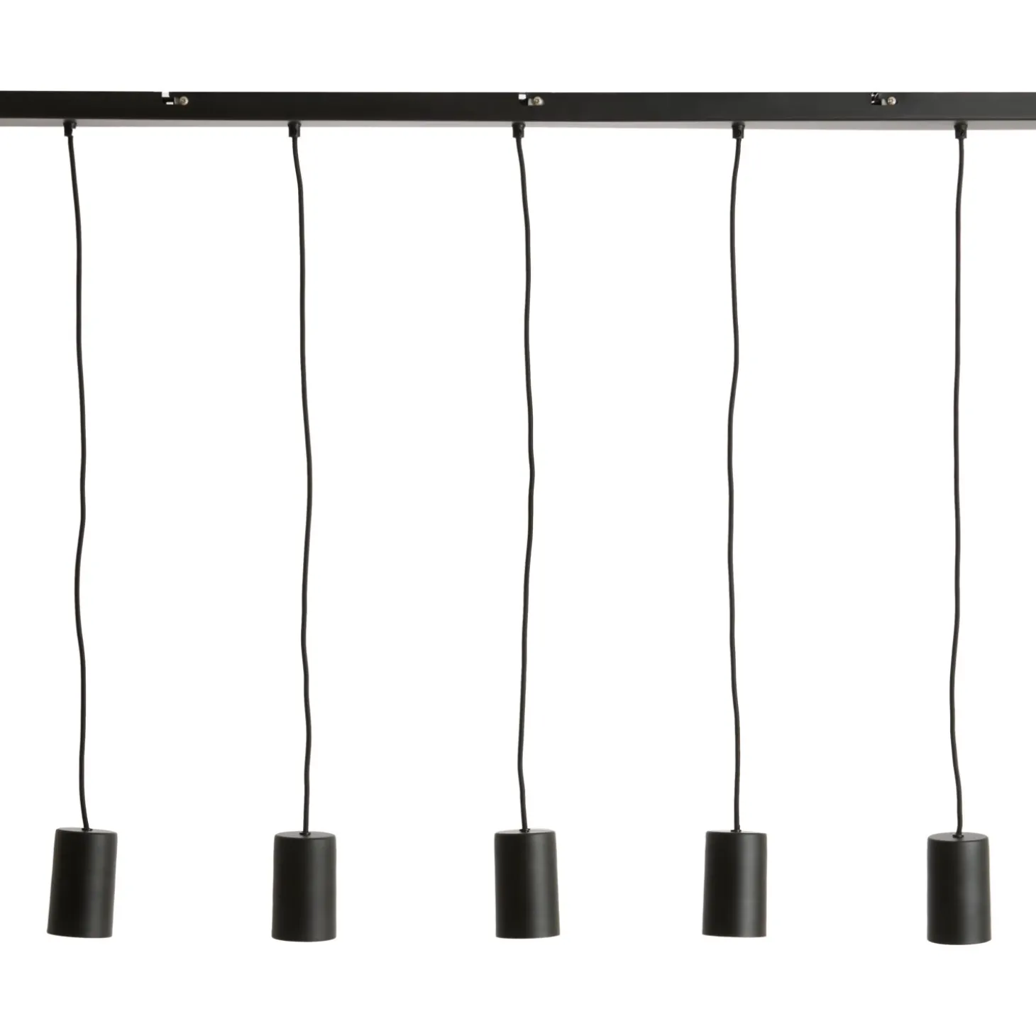 Hanglamp Trecate Mat zwart 5-lichts
