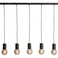 Hanglamp Trecate Mat zwart 5-lichts