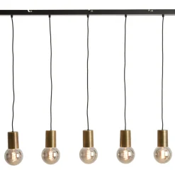 Hanglamp Trecate Ruw antiek brons 5-lichts