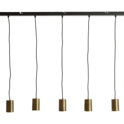 Hanglamp Trecate Ruw antiek brons 5-lichts