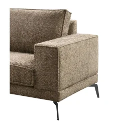Hoekbank links Andelo Bruin premium comfort