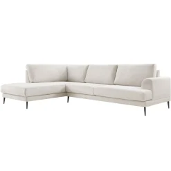 Hoekbank links Ansio Beige premium comfort