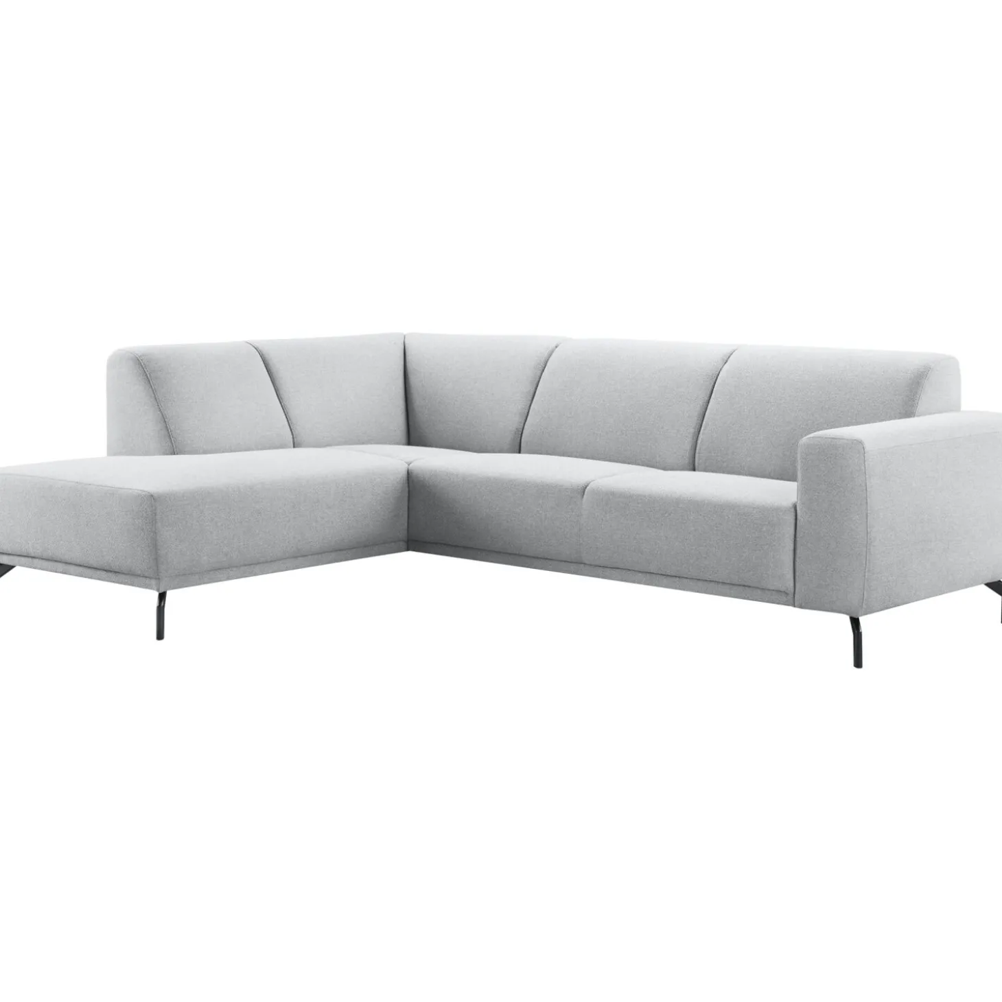 Hoekbank links Bellanti Lichtgrijs premium comfort