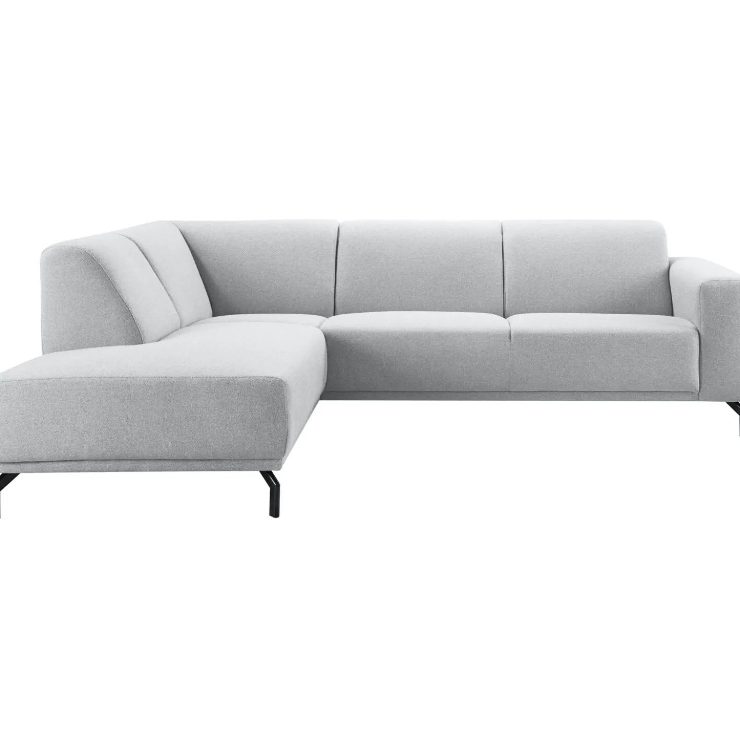Hoekbank links Bellanti Lichtgrijs premium comfort