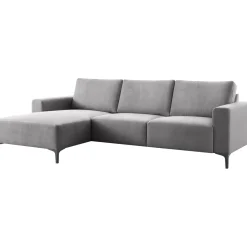 Hoekbank links Fabria Donkergrijs basic comfort
