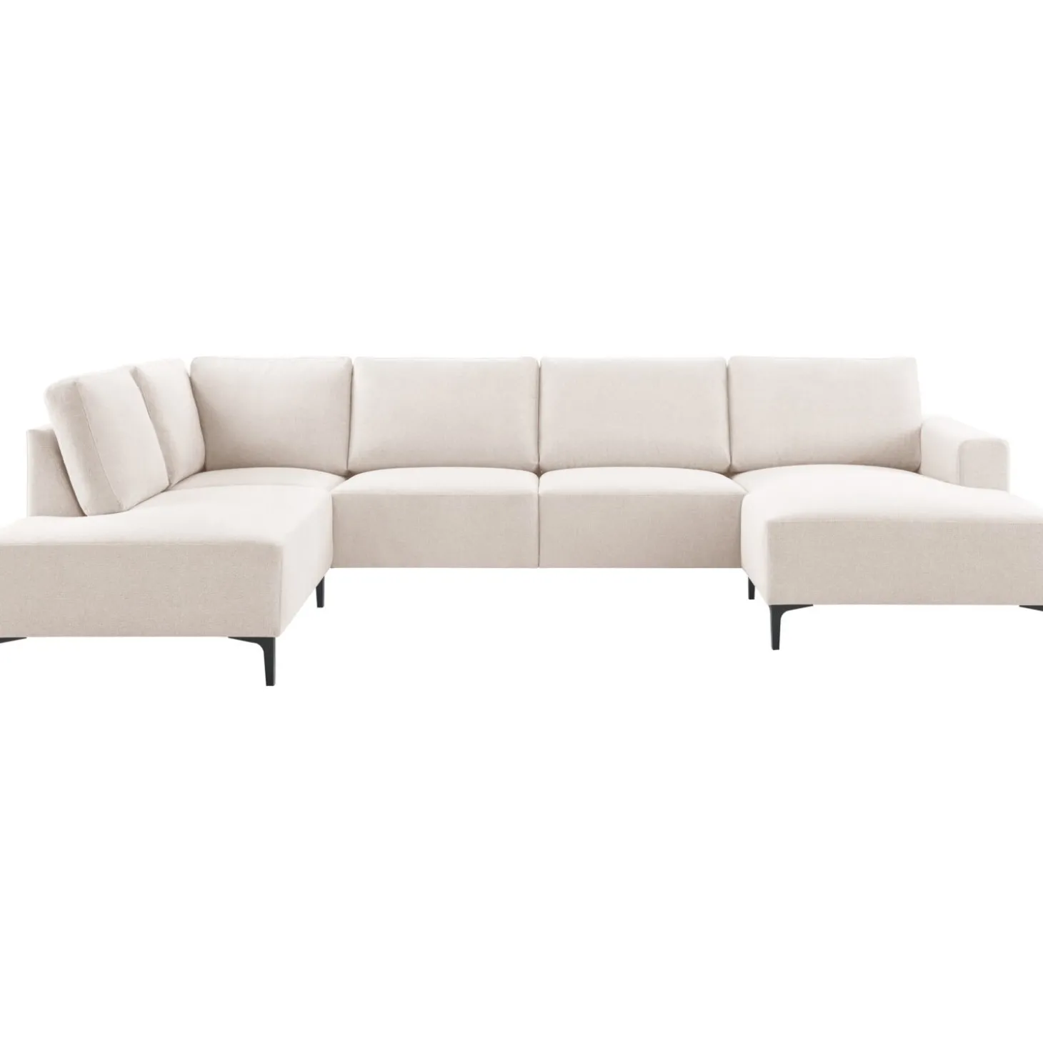 Hoekbank links Fabria Groot beige basic comfort