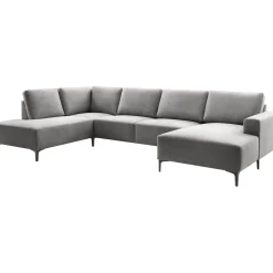 Hoekbank links Fabria Groot donkergrijs basic comfort