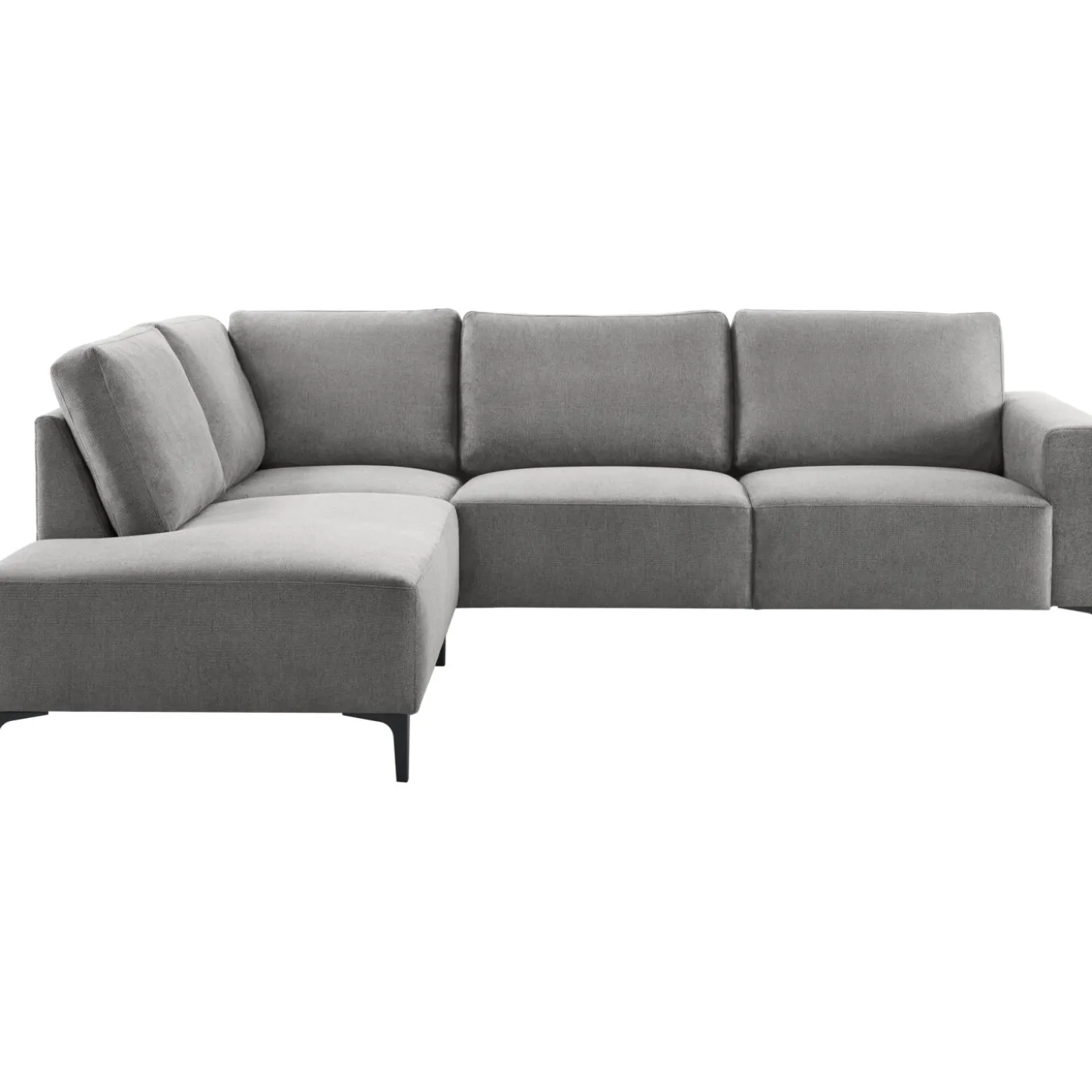Hoekbank links Fabria Middel donkergrijs basic comfort