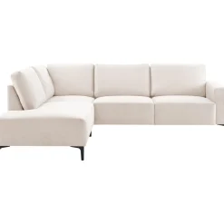 Hoekbank links Fabria Middel beige basic comfort