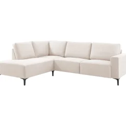 Hoekbank links Fabria Middel beige basic comfort