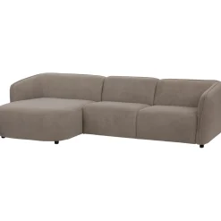 Hoekbank links Lavanga Taupe basic comfort