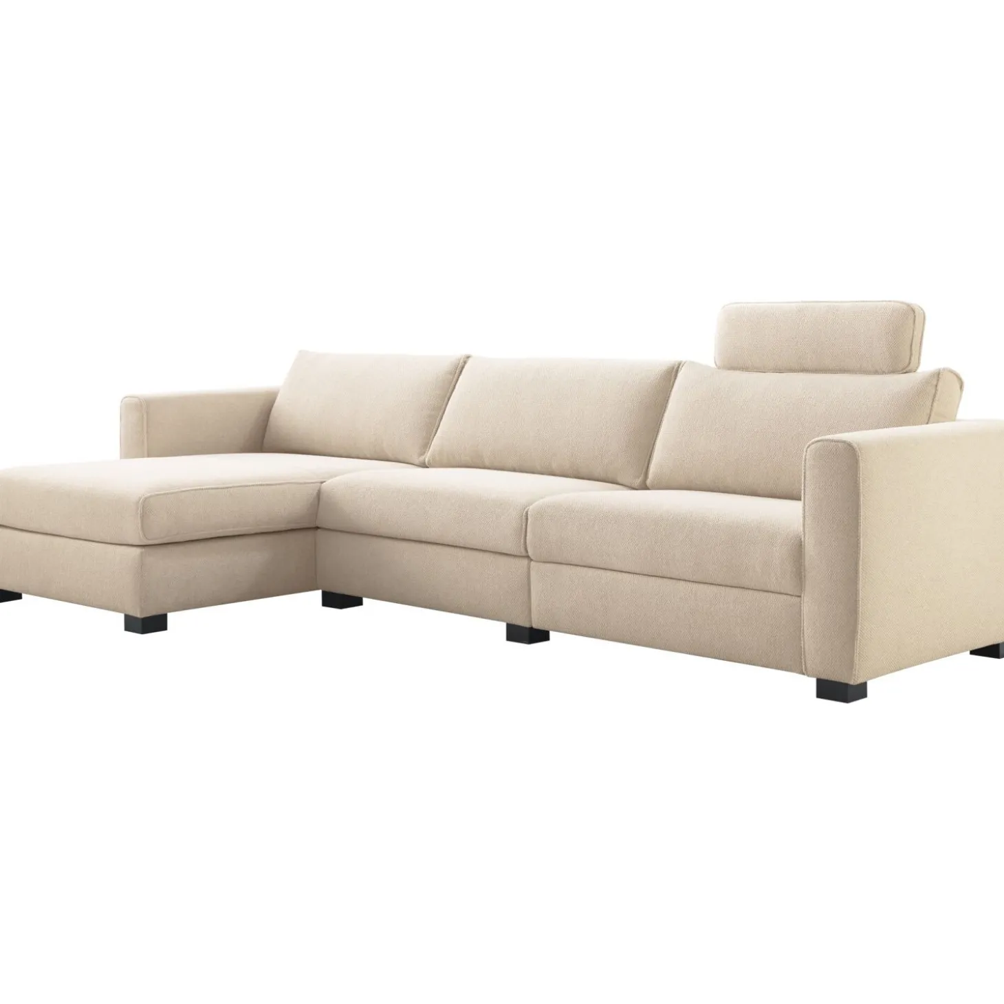 Hoekbank links Licato Naturel relaxfunctie premium comfort