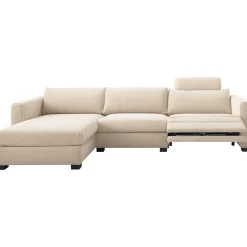 Hoekbank links Licato Naturel relaxfunctie premium comfort