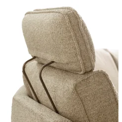 Hoekbank links Licato Taupe relaxfunctie excellent comfort