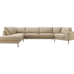 Hoekbank links Linoza Taupe supreme comfort