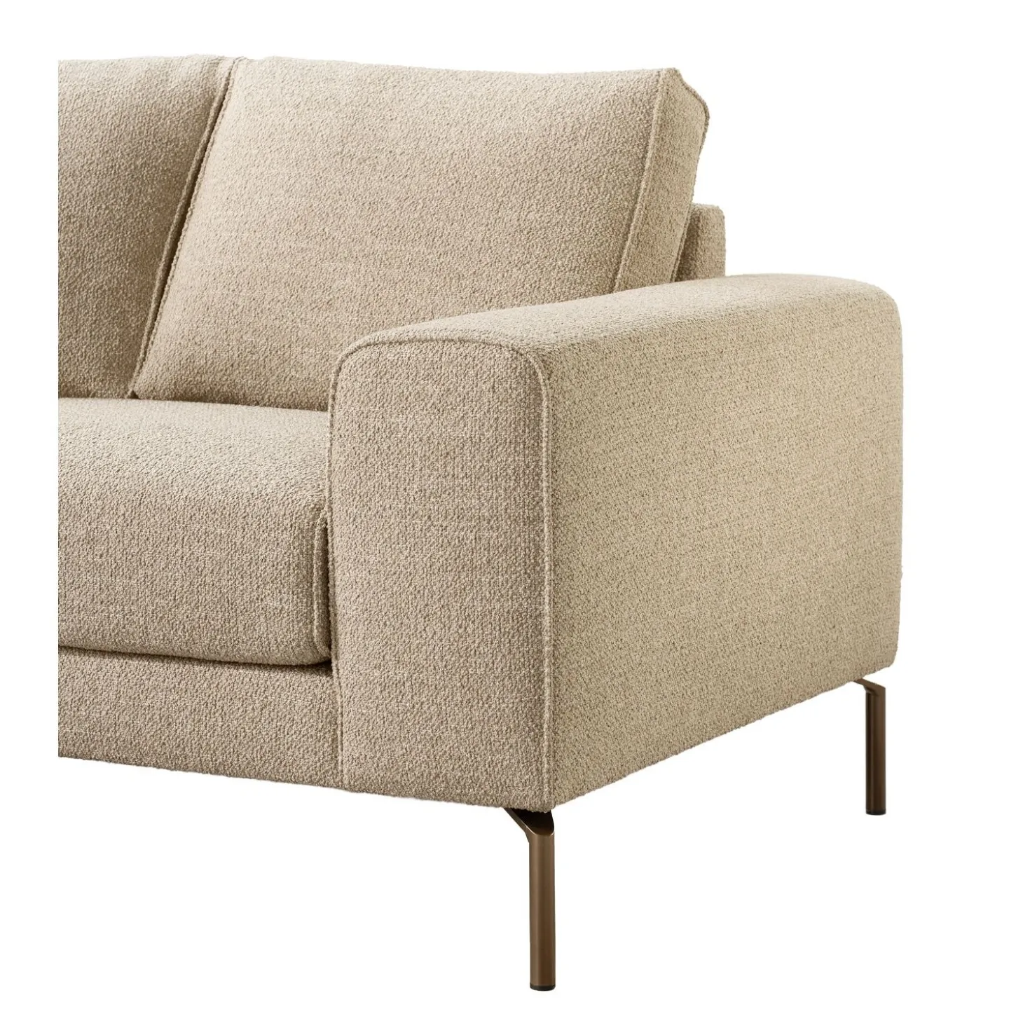 Hoekbank links Linoza Taupe supreme comfort