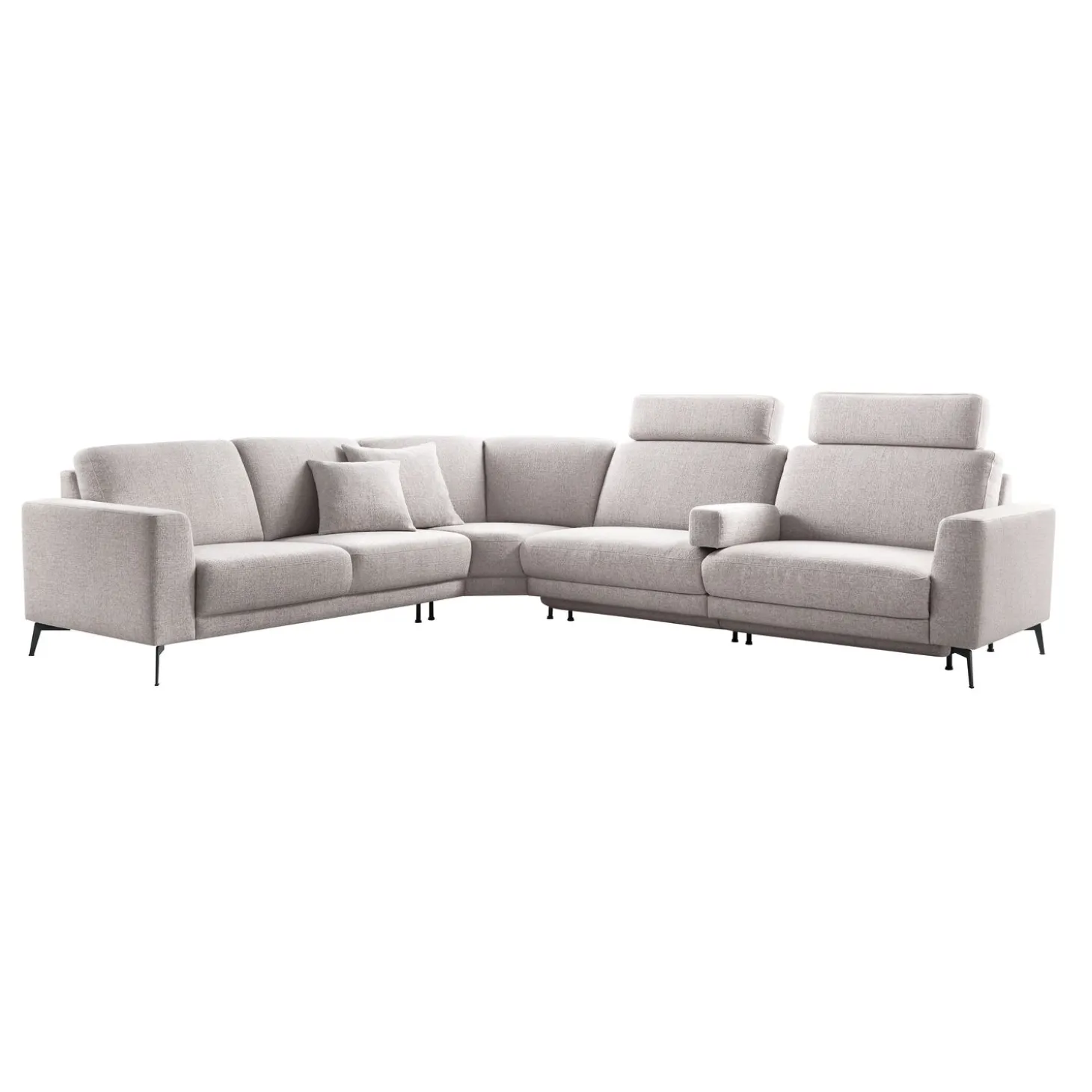 Hoekbank links Moscato Lichtgrijs excellent comfort