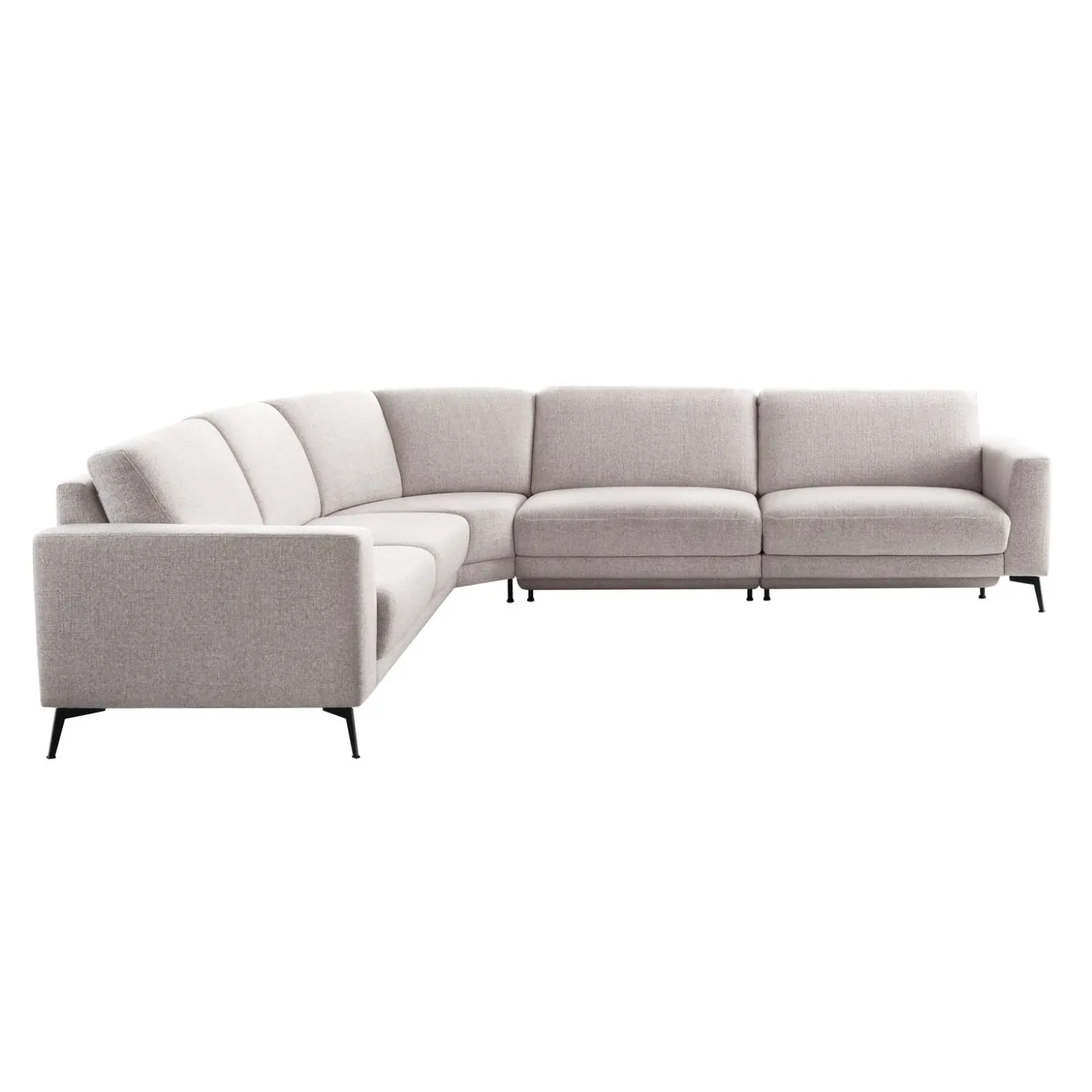 Hoekbank links Moscato Lichtgrijs excellent comfort