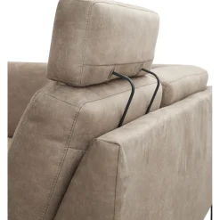 Hoekbank links Moscato Traagschuim beige relaxfunctie