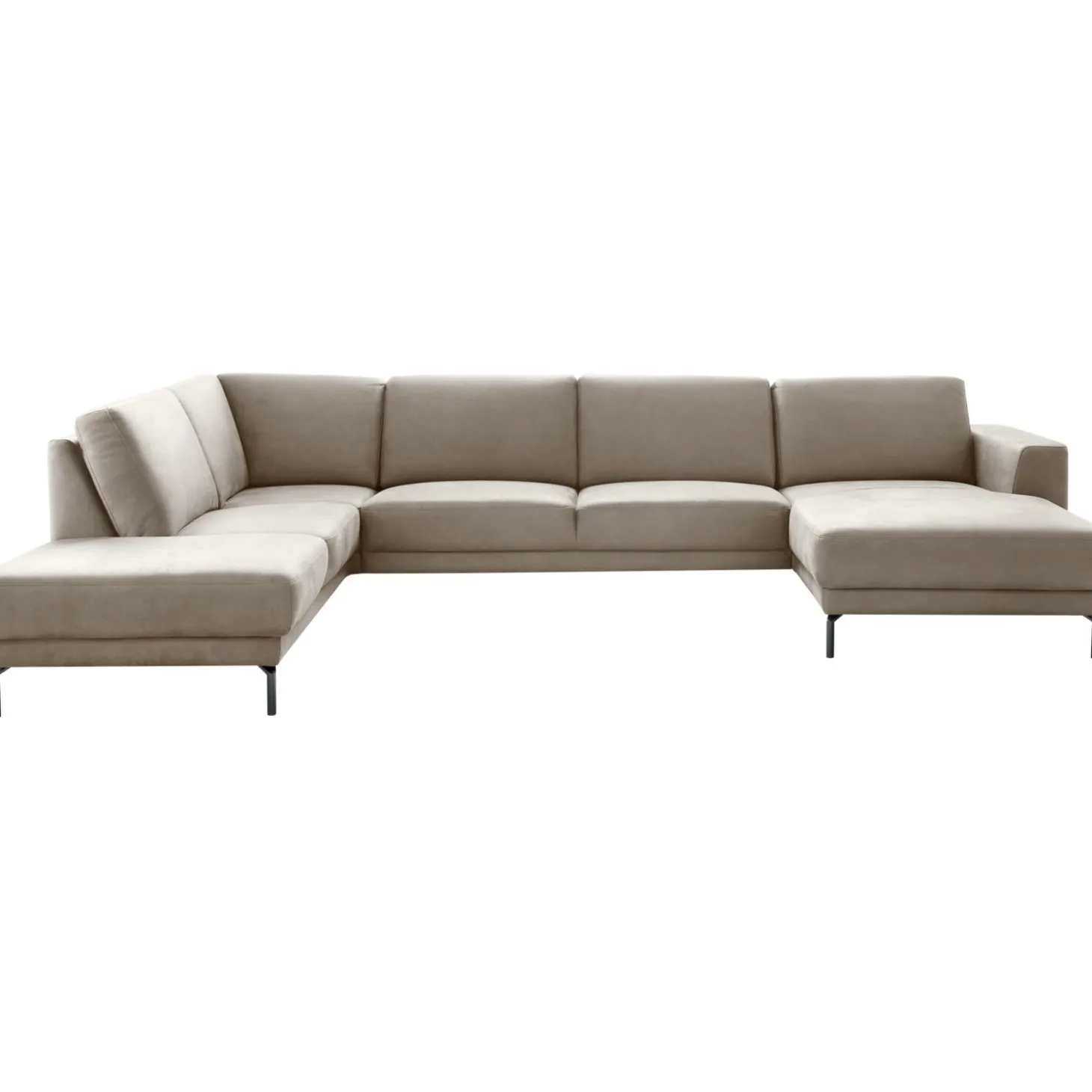 Hoekbank links Moscato Traagschuim beige relaxfunctie