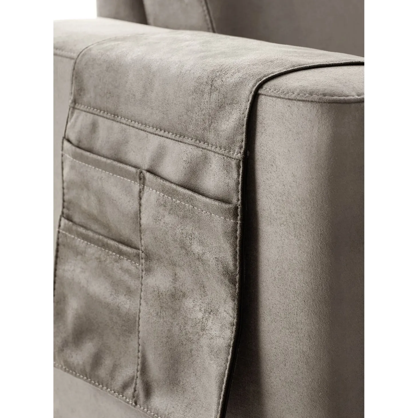 Hoekbank links Moscato Traagschuim beige relaxfunctie