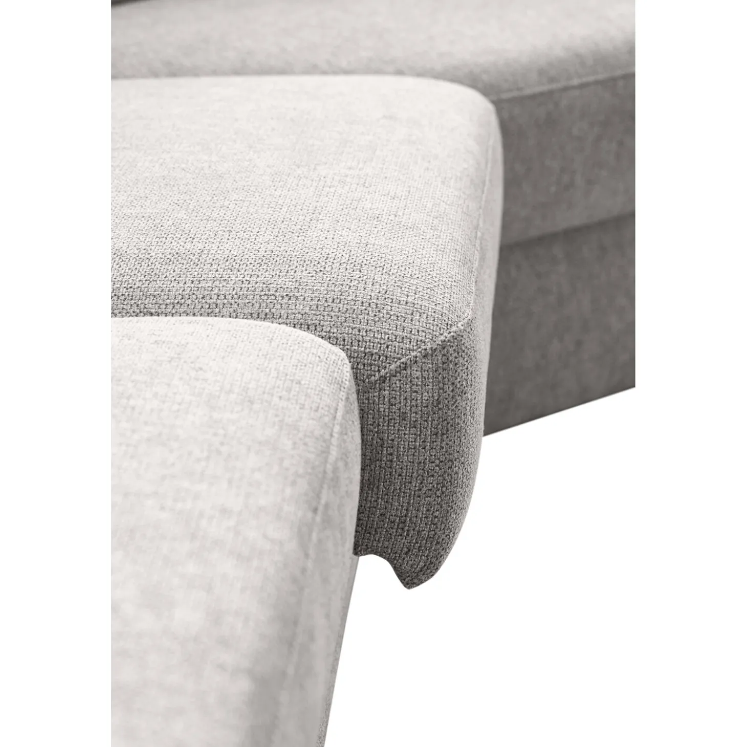Hoekbank links Muscolo Grijs relaxfunctie premium comfort
