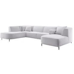 Hoekbank links Pantini Lichtgrijs basic comfort