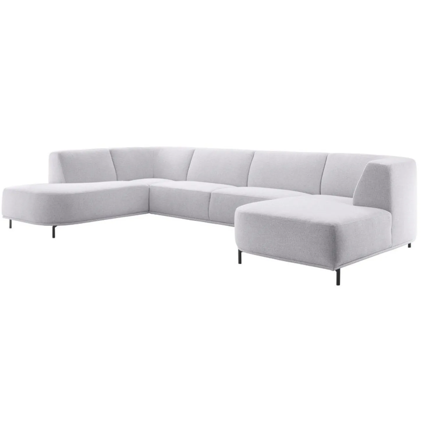 Hoekbank links Pantini Lichtgrijs excellent comfort
