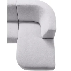 Hoekbank links Pantini Lichtgrijs excellent comfort