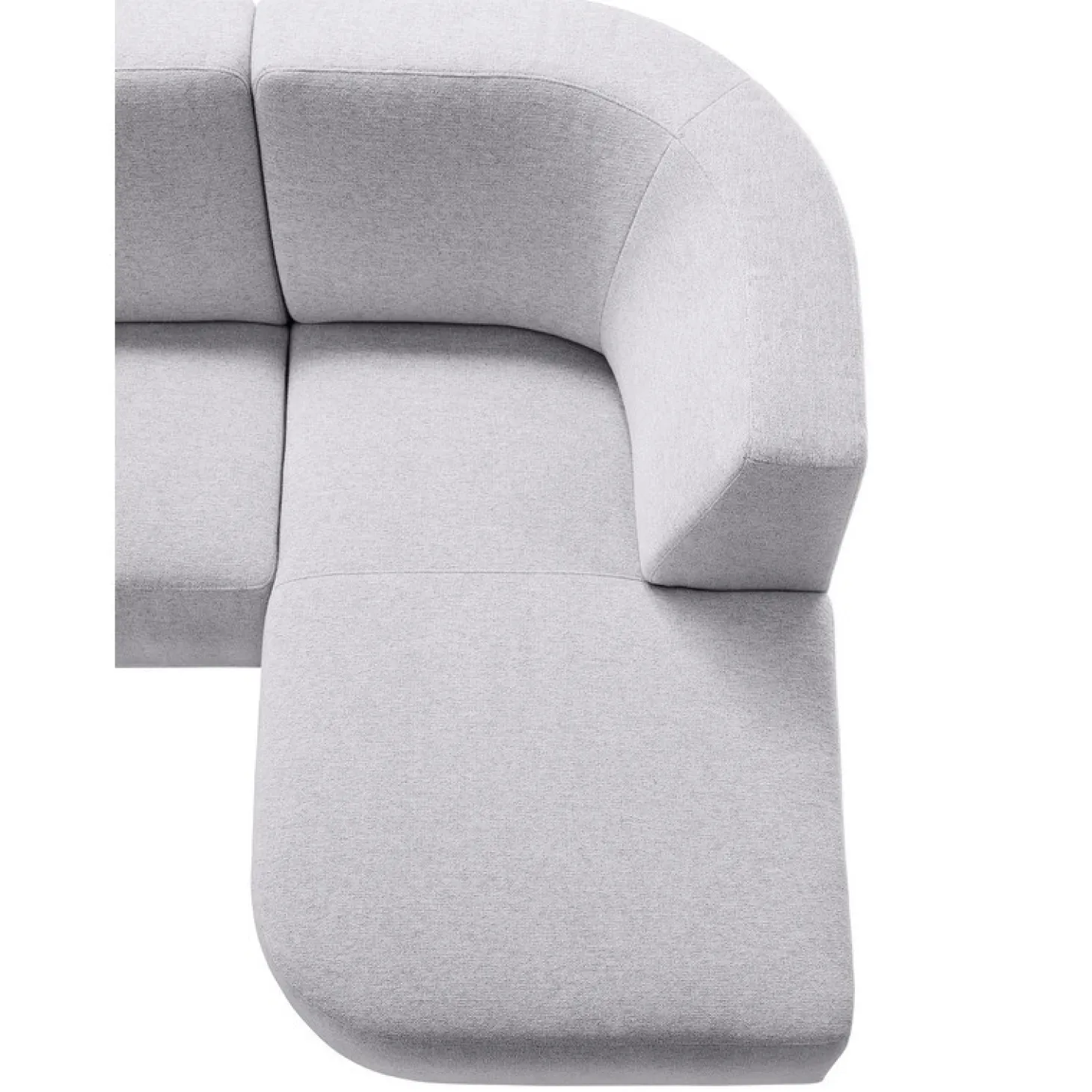 Hoekbank links Pantini Lichtgrijs excellent comfort