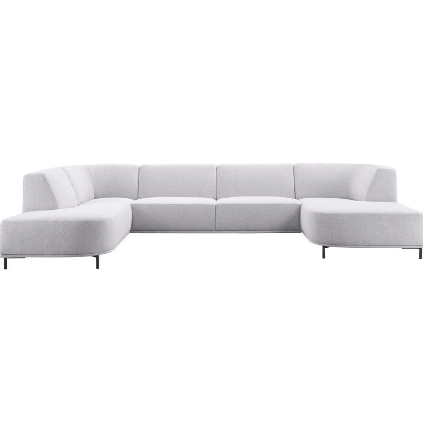 Hoekbank links Pantini Lichtgrijs excellent comfort