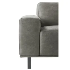 Hoekbank links Pantini Microleder grafiet premium comfort