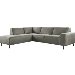 Hoekbank links Pantini Microleder grafiet premium comfort