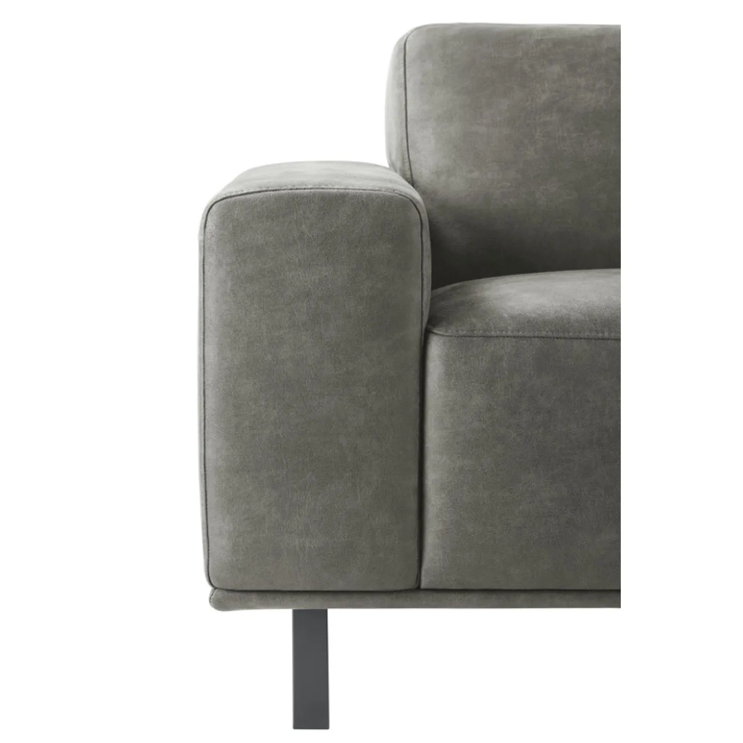 Hoekbank links Pantini Microleder grafiet supreme comfort
