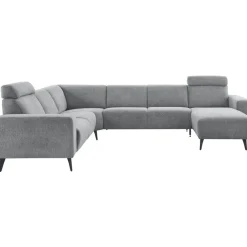Hoekbank links Puento Gerecycled polyether HR-zitting grijs