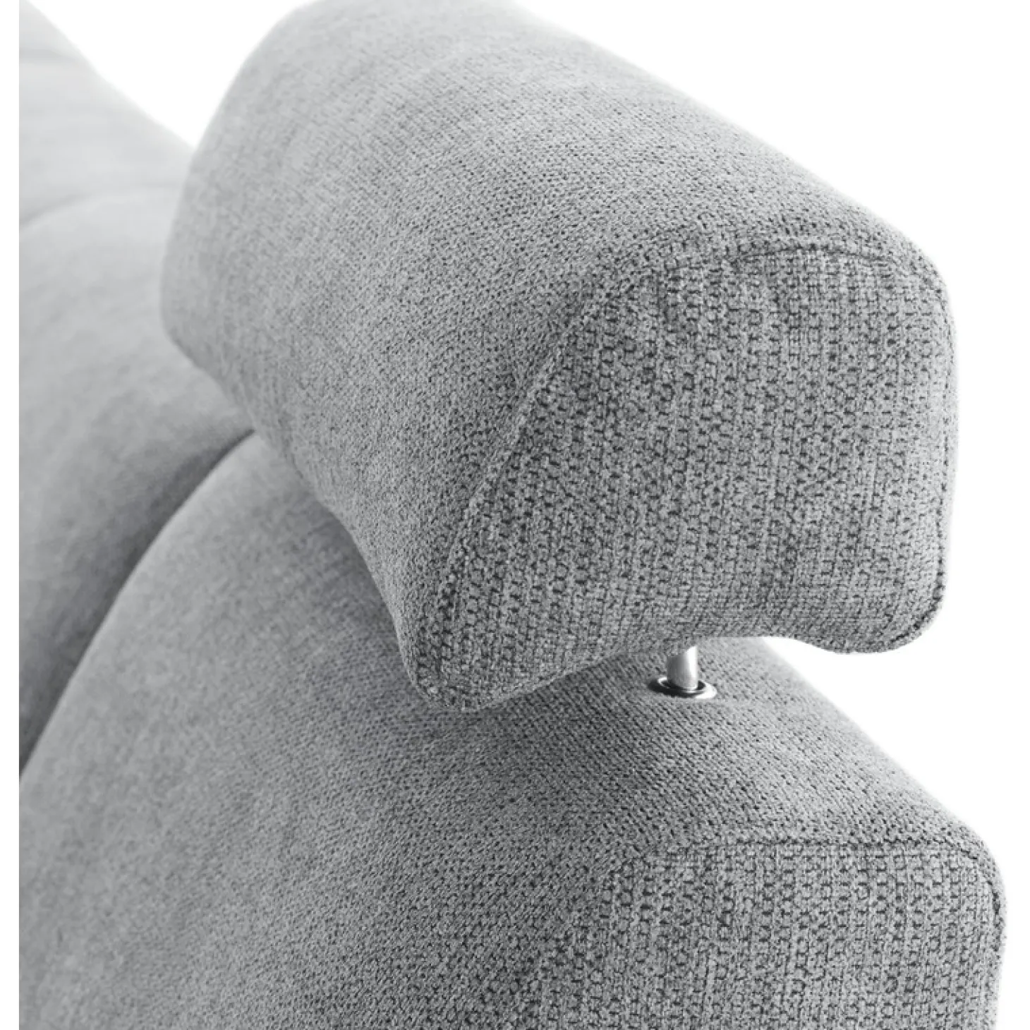 Hoekbank links Puento Gerecycled polyether HR-zitting grijs