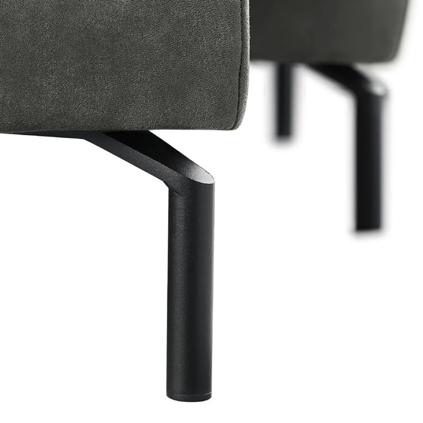 Hoekbank links Tusari Microleder antraciet basic comfort