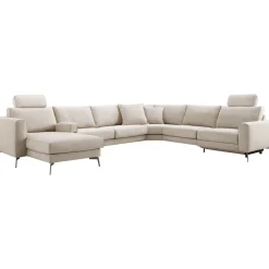 Hoekbank Linoza Naturel relaxfunctie rechts premium comfort