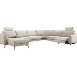 Hoekbank Linoza Naturel relaxfunctie rechts premium comfort