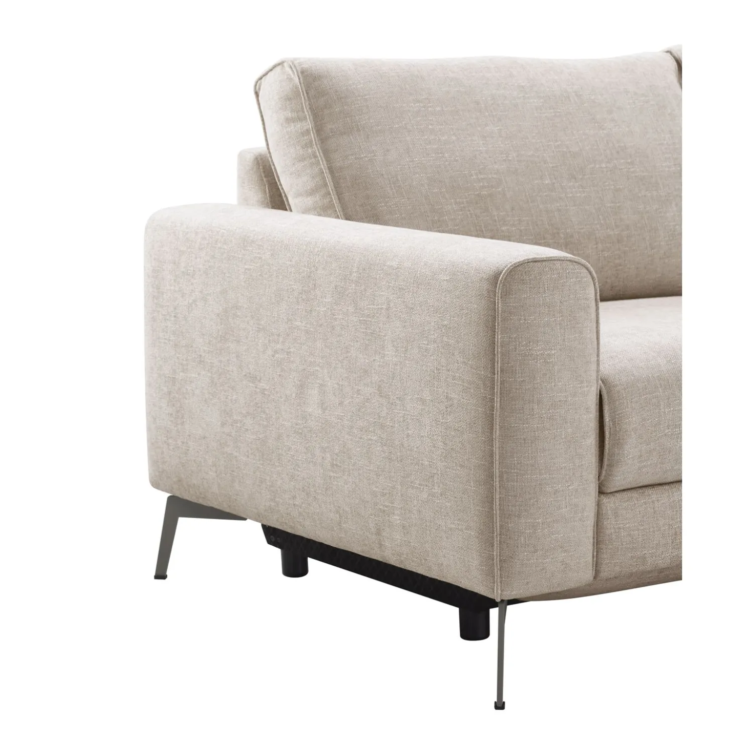 Hoekbank Linoza Naturel relaxfunctie links premium comfort