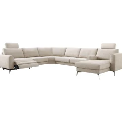 Hoekbank Linoza Naturel relaxfunctie links premium comfort