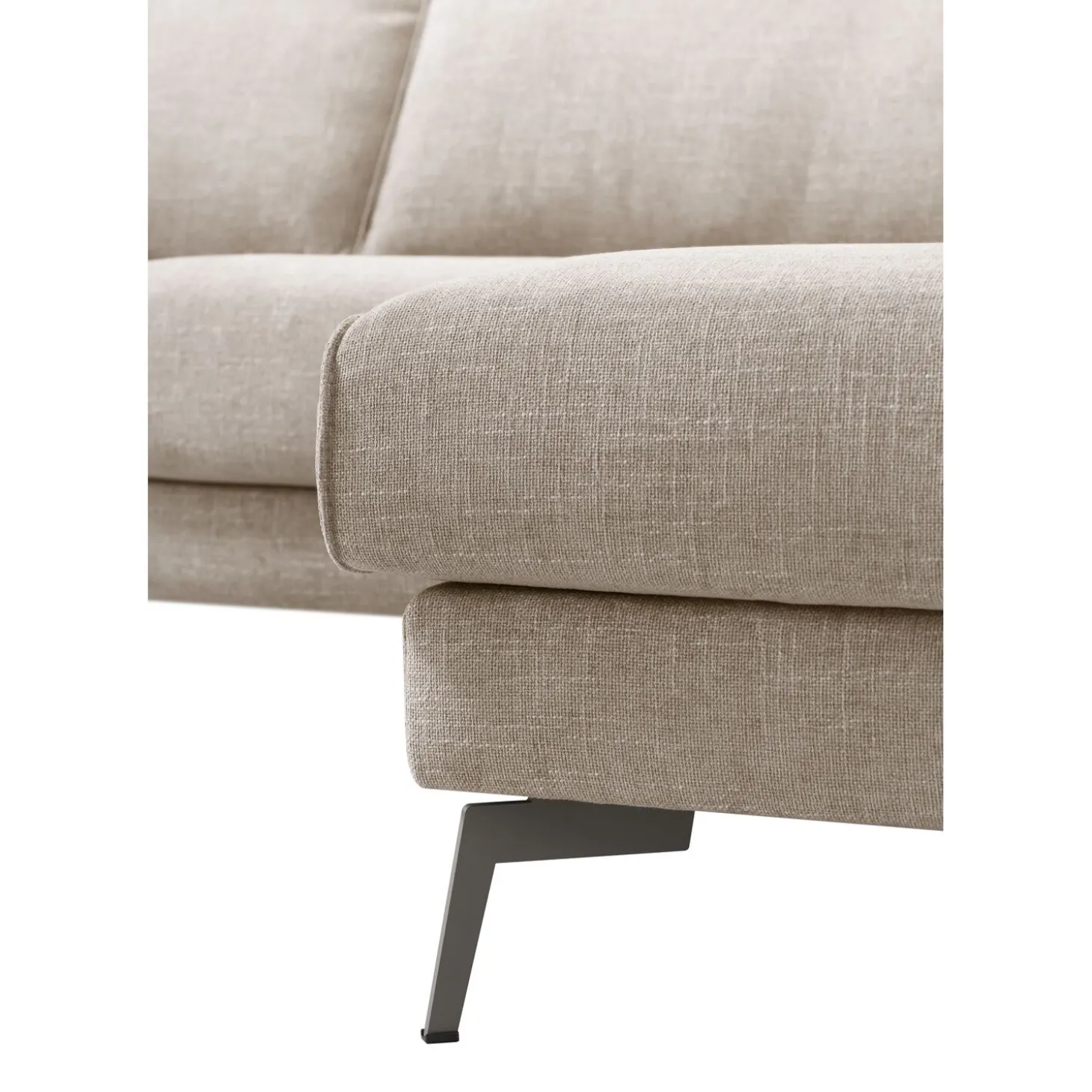 Hoekbank Linoza Naturel relaxfunctie links premium comfort