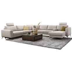 Hoekbank Linoza Naturel relaxfunctie links premium comfort