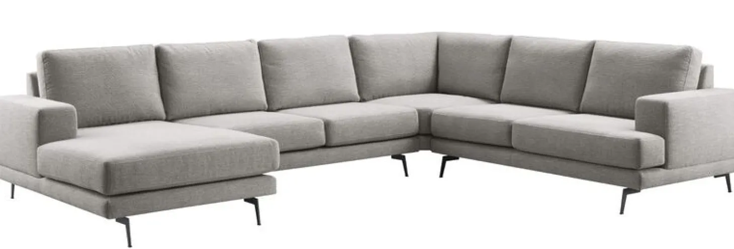Hoekbank rechts Acante Grijs basic comfort
