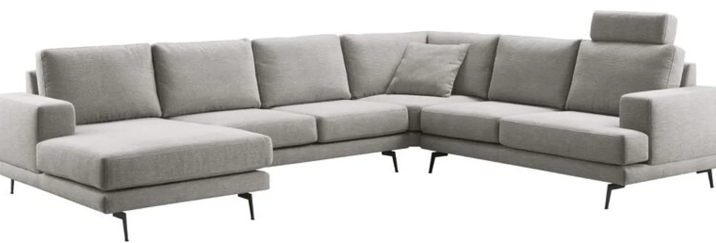 Hoekbank rechts Acante Grijs basic comfort