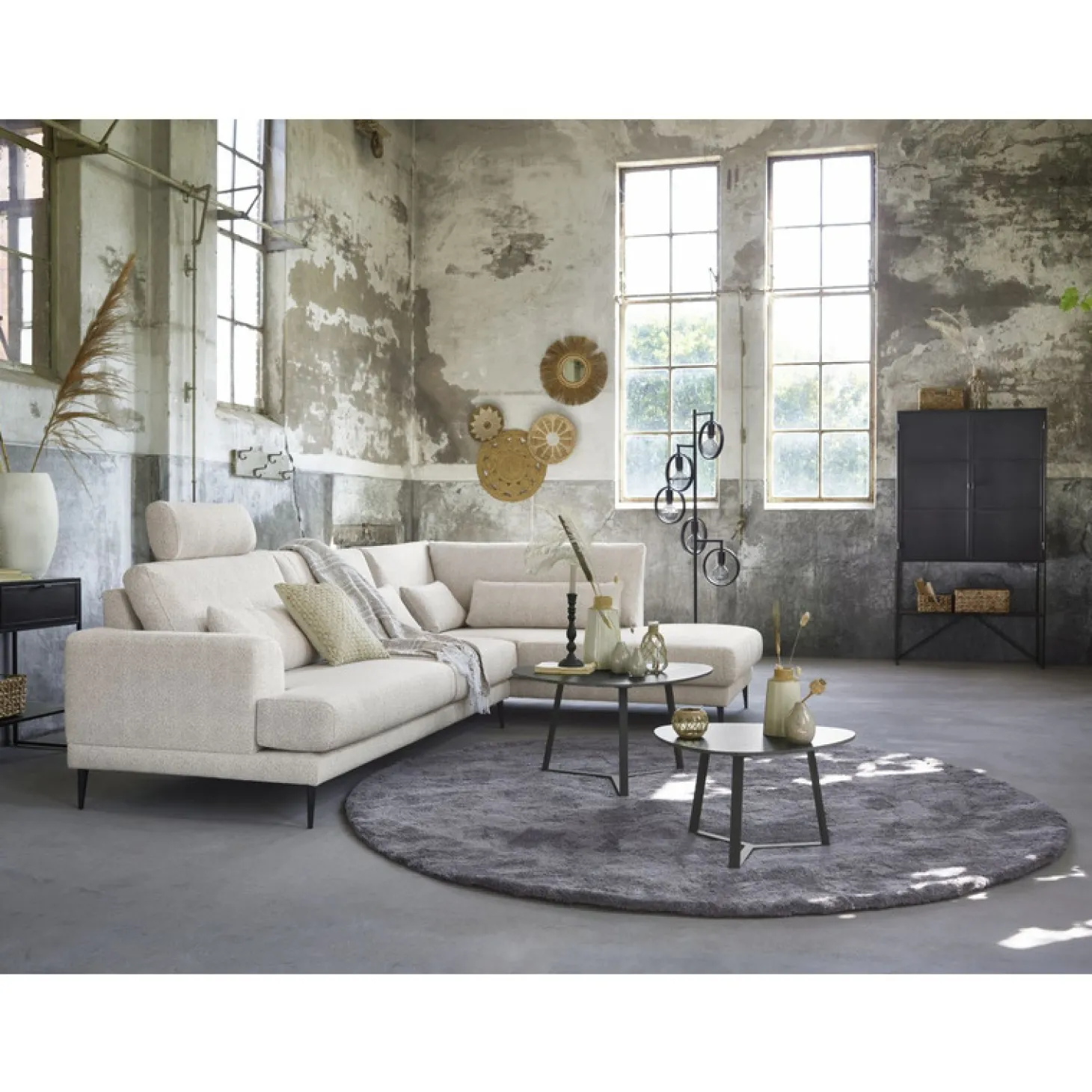 Hoekbank rechts Ansio Beige supreme comfort