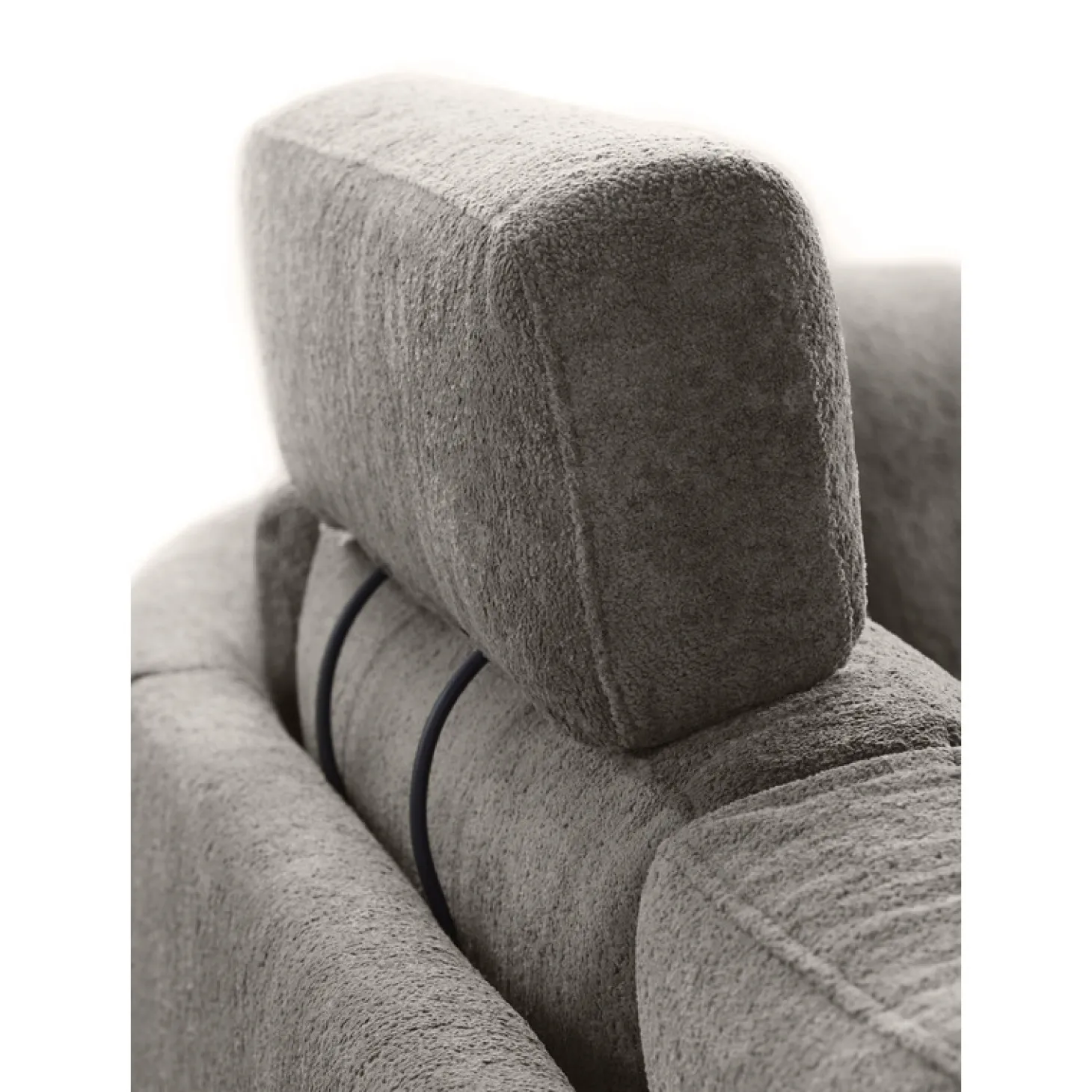 Hoekbank rechts Aziri Pocket visco zitting taupe