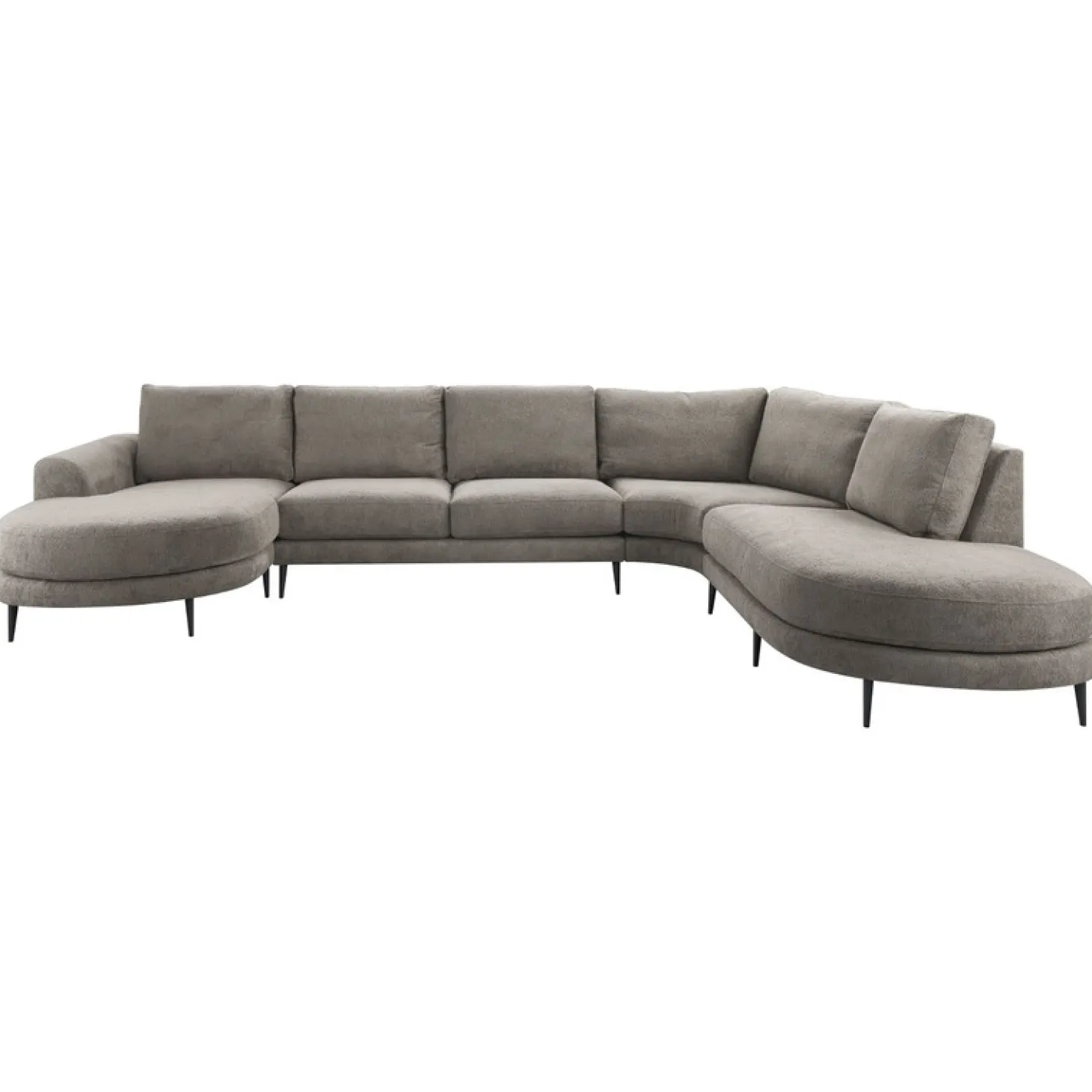 Hoekbank rechts Aziri Pocket visco zitting taupe