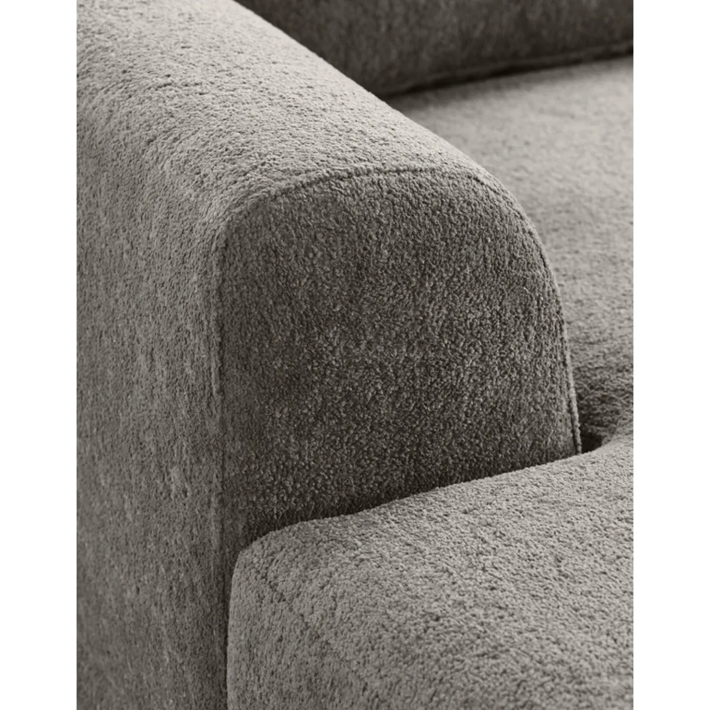 Hoekbank rechts Aziri Pocket visco zitting taupe