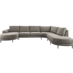 Hoekbank rechts Aziri Pocket visco zitting taupe